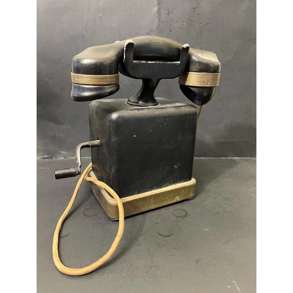 Antique Automatic Electric Co. AE8 Magneto Monophone Hand Crank Telephone - Picture 3 of 11